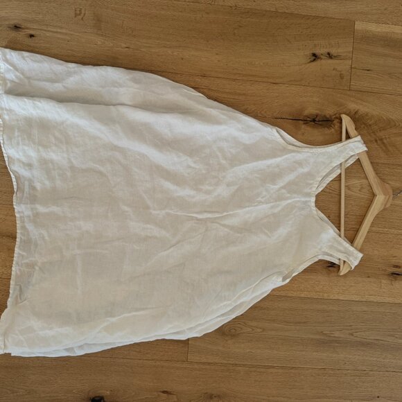 Lauren Winter White Linen Dress - Size M - Picture 4 of 4